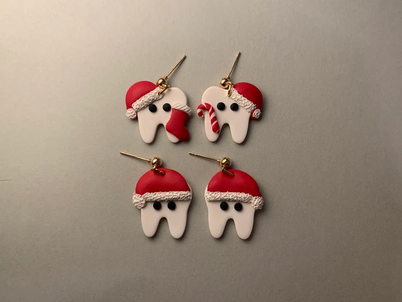 Medium Santa Hats Earrings